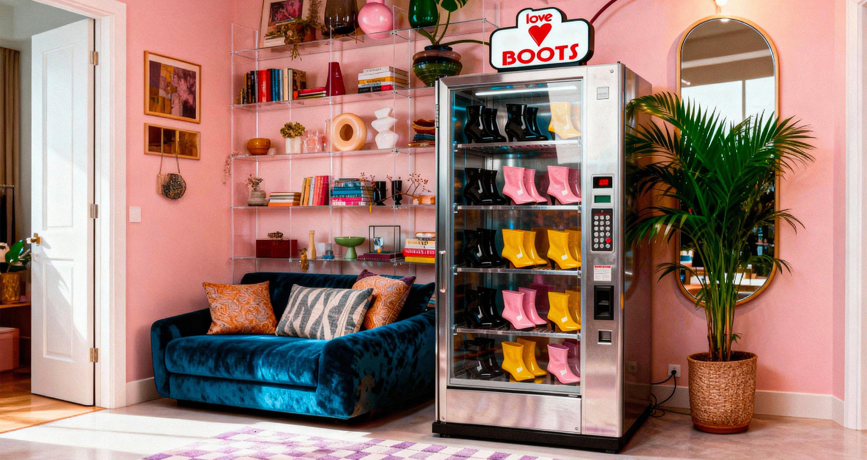 The picture portraits the Love Boots in Black, Love Boots in Yellow, Love Boots in Pink.